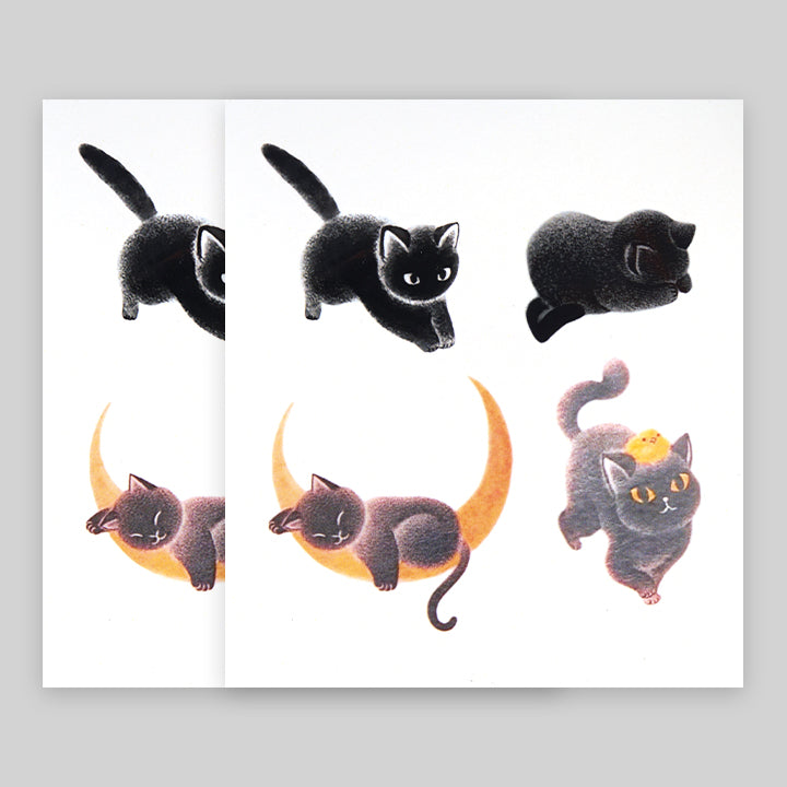 Whimsical Cats Temporary Tattoos