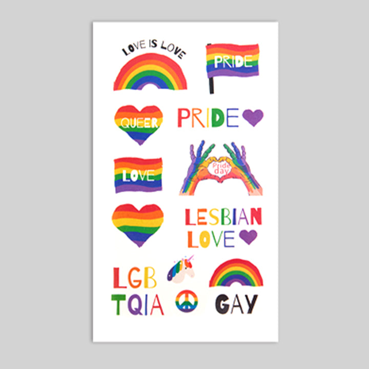 Rainbow Ally Temporary Tattoo Kit