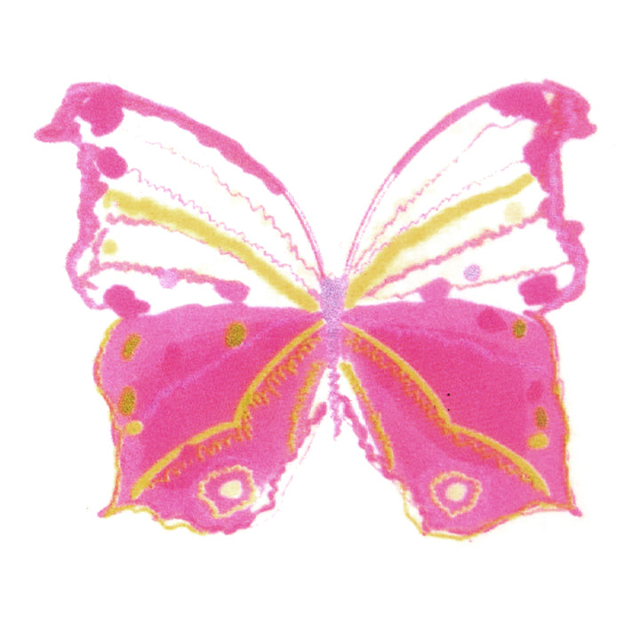 Vibrant Watercolor Butterfly Temporary Tattoo