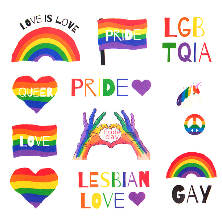 Rainbow Ally Temporary Tattoo Kit