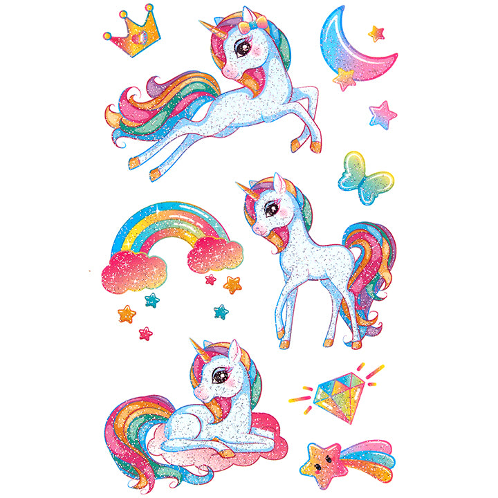 Mystical Unicorn Temporary Tattoos