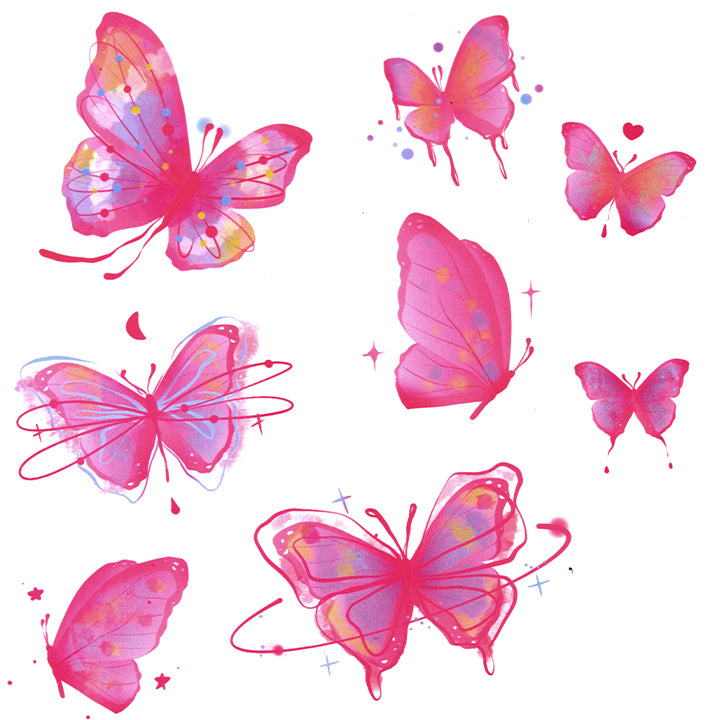 Romance Wings Temporary Tattoos