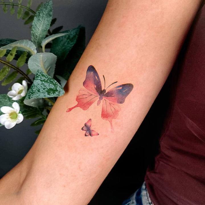 Ethereal Butterfly Temporary Tattoo Sheet