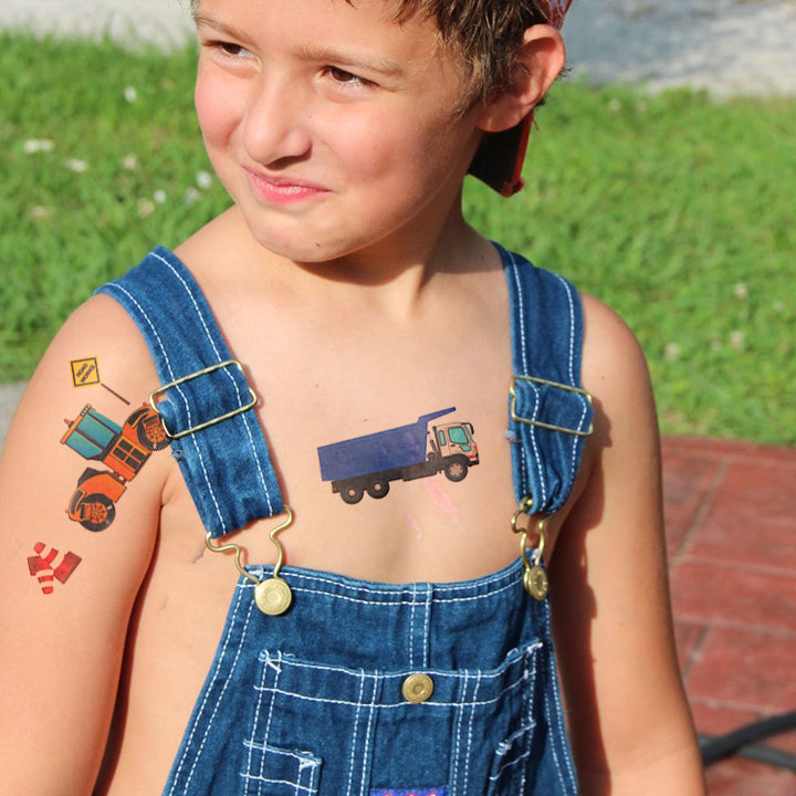 Construction Zone Temporary Tattoos