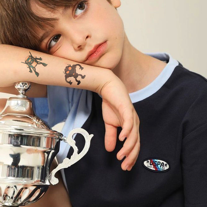 Robot Crew Temporary Tattoo Set