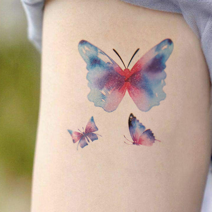 Ethereal Butterfly Temporary Tattoo Sheet