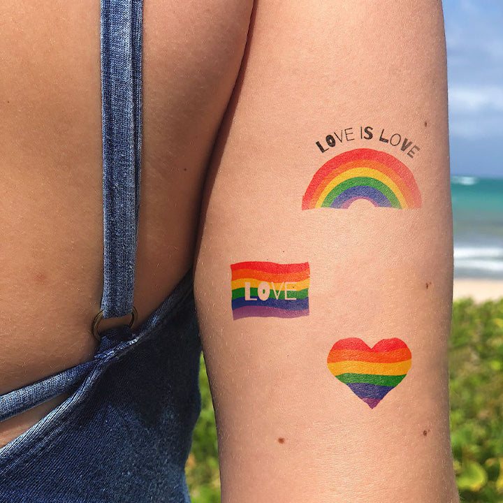 Rainbow Ally Temporary Tattoo Kit