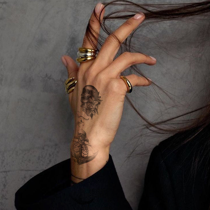 Skull Art Temporary Tattoo Collection