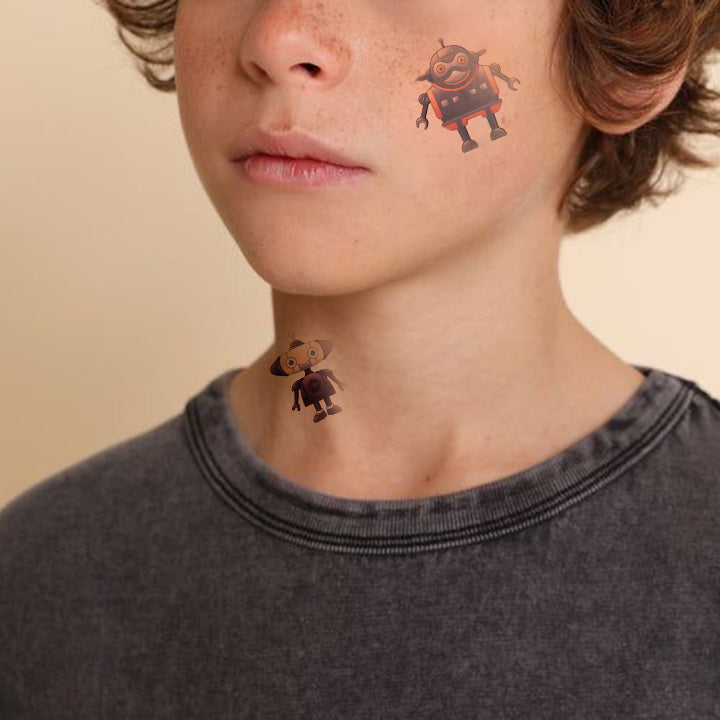 Robot Crew Temporary Tattoo Set