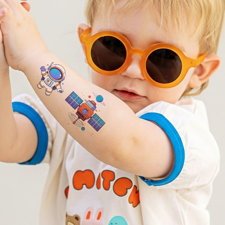 Space Adventure Kids Temporary Tattoos