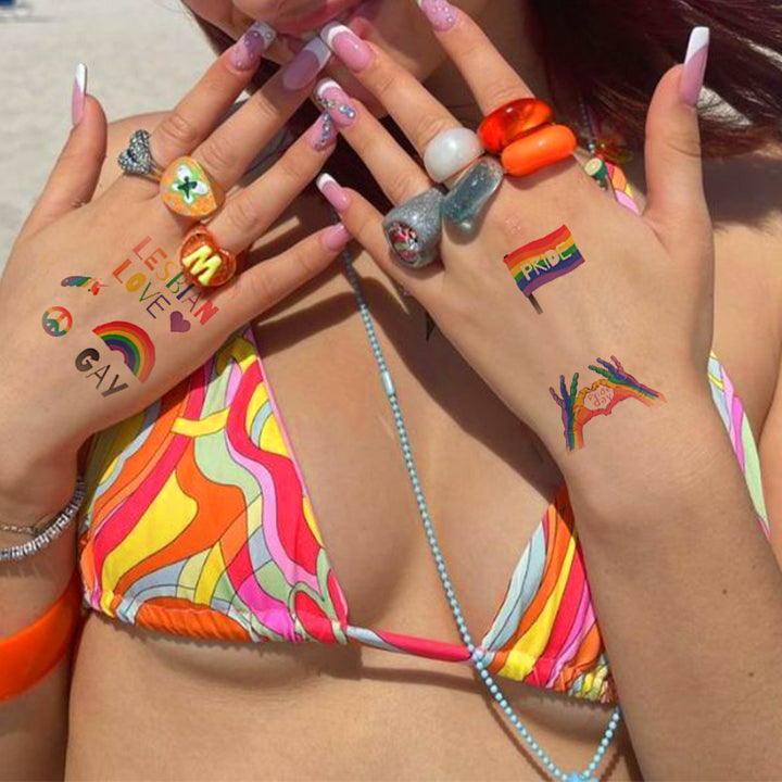 Rainbow Ally Temporary Tattoo Kit
