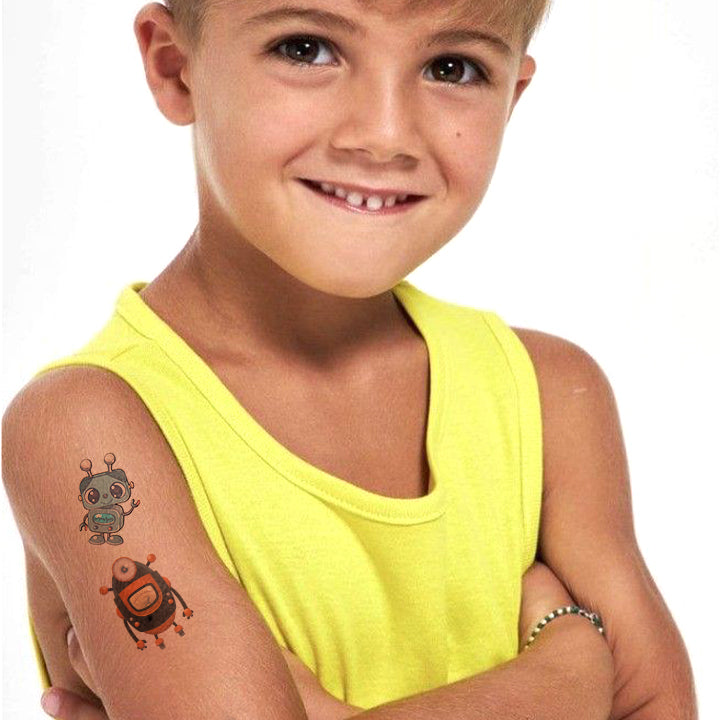 Robot Crew Temporary Tattoo Set